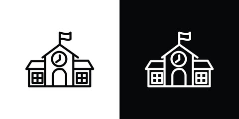 school icon. Graphic Design vector icon. Ui Ux Icons