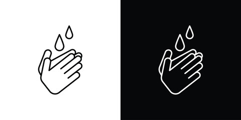 Wash hands icon. Graphic Design vector icon. Ui Ux Icons