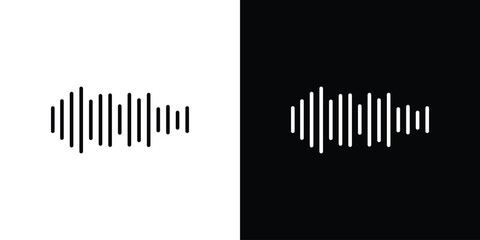 Waveform icon. Graphic Design vector icon. Ui Ux Icons
