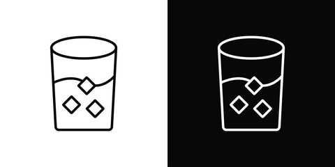 Whiskey Glass icon. Graphic Design vector icon. Ui Ux Icons