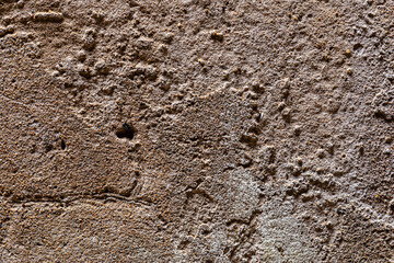 Rough Textured Brown Earthen Wall Surface