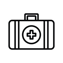 First Aid Kit line icon , vector, pixel perfect, illustrator file 
