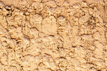 Rough Beige Textured Stucco Wall