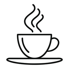 Steaming Coffee Cup Illustration