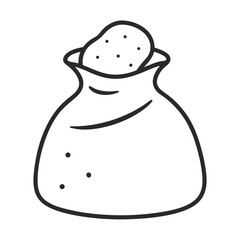 Farm Sack with Potatoes