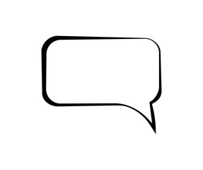 Retro empty comic speech bubble