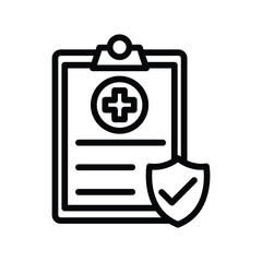 Health Insurance line icon , vector, pixel perfect, illustrator file 

