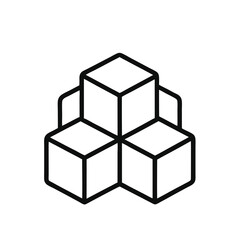 Obraz premium 3D Cubes Illustration