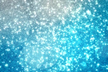 Fototapeta premium White snow and stars on blue