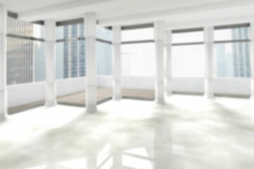 Empty lobby in modern building