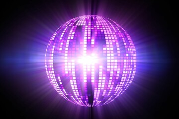Digitally generated cool disco ball design
