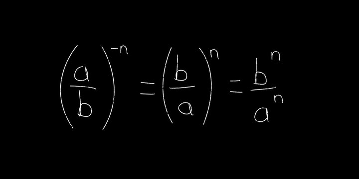 Mathematical equation on blackboard