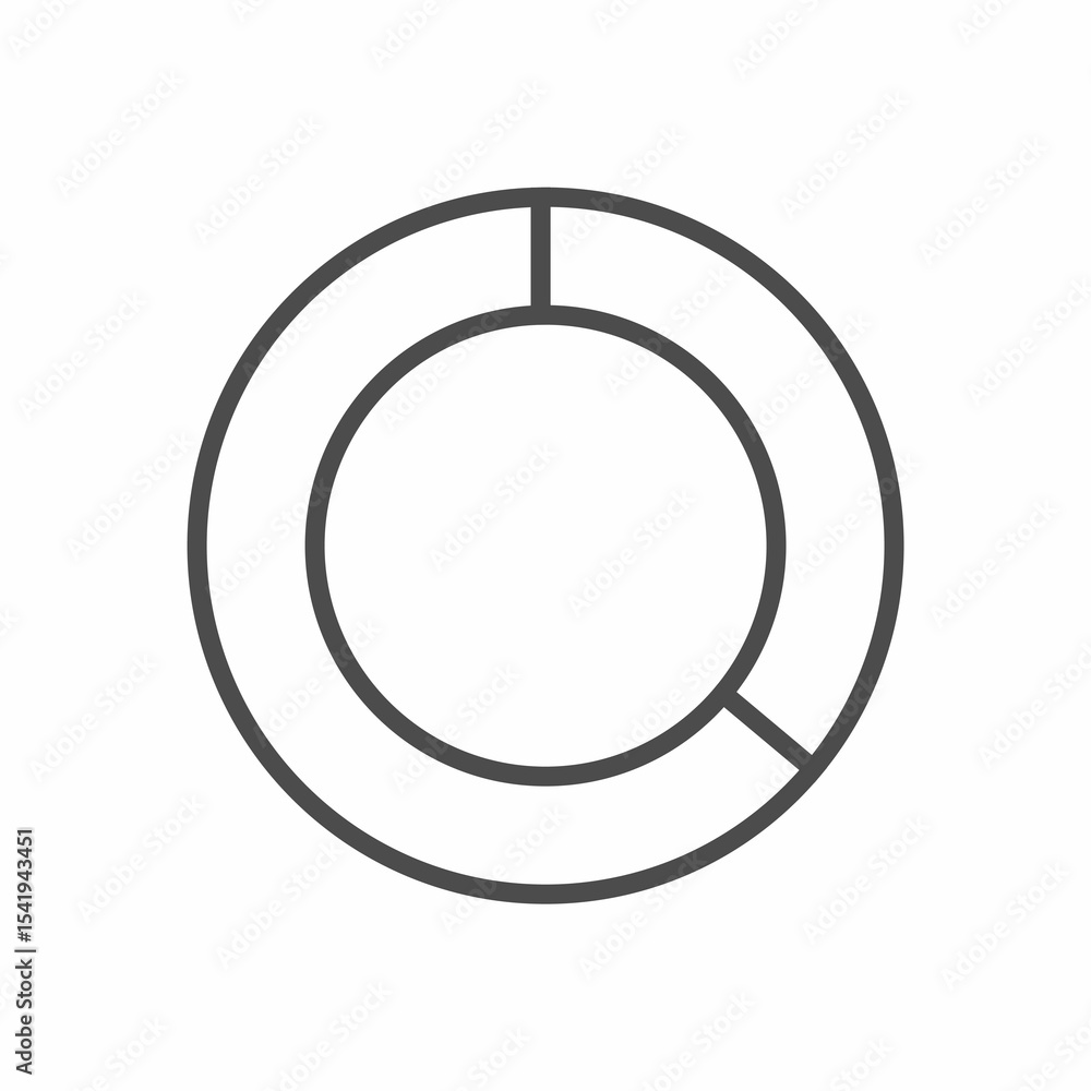 Poster digital composite of donut chart