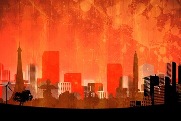 Artistic cityscape design