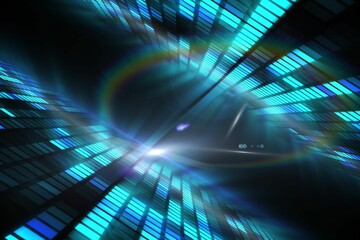 Digitally generated cool disco design