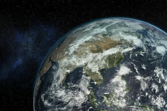 Fototapeta Composite image of planet Earth