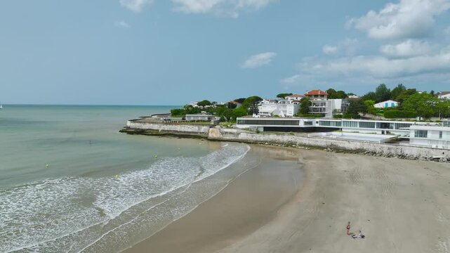 Royan from a drone, Nouvelle-Aquitaine, Charente-Maritime, France, Europe	