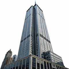 Skyscraper isolated on transparent background  