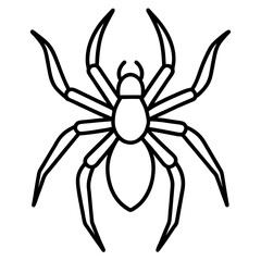 Obraz premium Modern Wolf Spider Outline Graphic