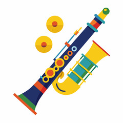 school supplies on white background