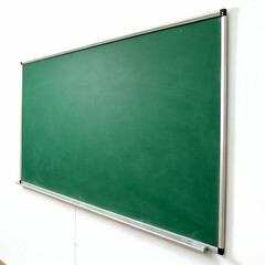 Green chalkboard isolated on transparent background  
