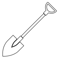Garden Shovel Outline