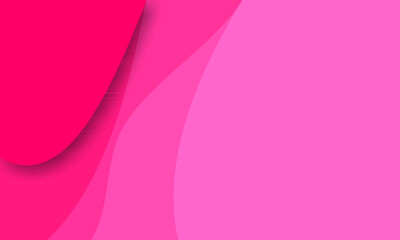 Modern Abstract Pink Layered Background with Paper Cut Style and Smooth Shadows