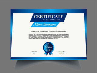 professional Modern unique certificate design sample