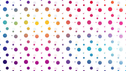 Transparent, Colorful Circle Mesh Gradient Vector for Web, Social Media, and Print Assets