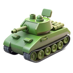 tank isolated on white 3d render