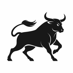 vector illustration of a bull