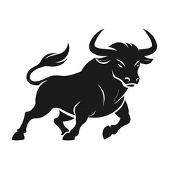 vector illustration of a bull