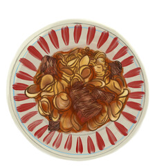 Oil Paint Pasta Illustration