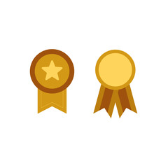 Vector medal icons for awards, achievements and best seller labels  