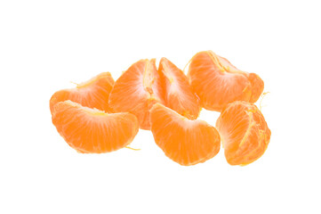 tangerine isolated on white background