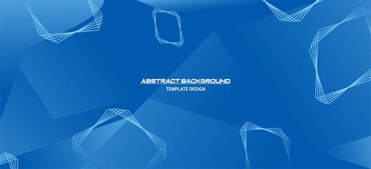 Blue Gradient Vector Design Background for Template