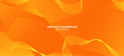 Orange Gradient Vector Background and Template Design Layout