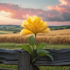 sunflower on a field