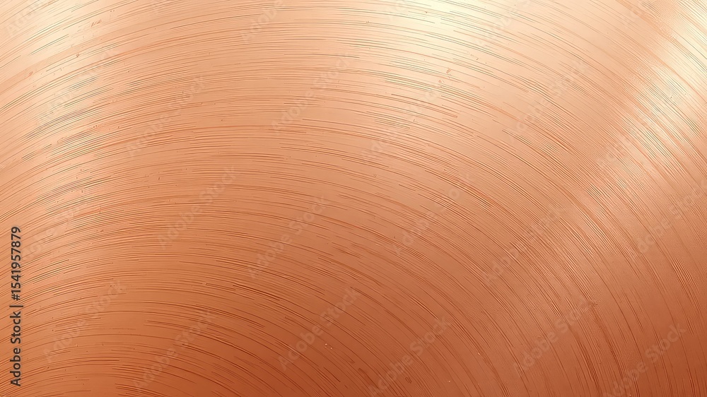 Poster metallic sheen of a rounded surface embellished with fine linear markings and subtle variations in l