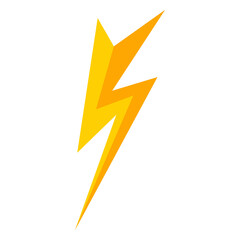 Yellow lightning bolt PNG. Thunderbolt icon in png. Yellow charge symbol. Thunderbolt symbol. Energy symbol. Lightning bolt.