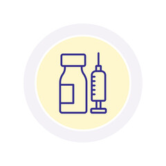 Vaccination vector, pixel perfect, illustrator file 
