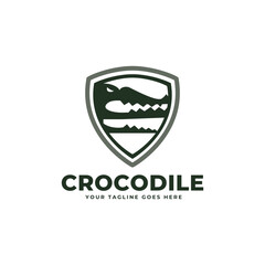 Crocodile logo vector for business symbol