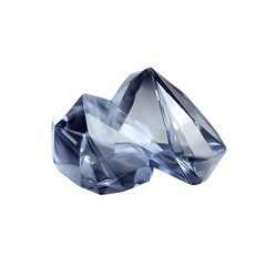 Fototapeta premium Facetted Crystal Cluster: Abstract Blue Gemstone Texture for Design