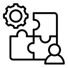 Integrated Management  Icon Element For Design	