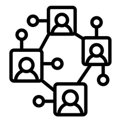 Connection Lines  Icon Element For Design	