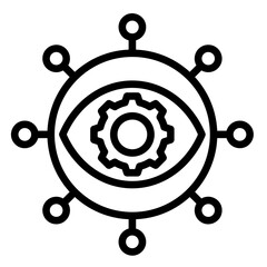 Vision Integration  Icon Element For Design	