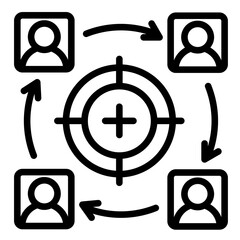 Alignment Rings  Icon Element For Design	