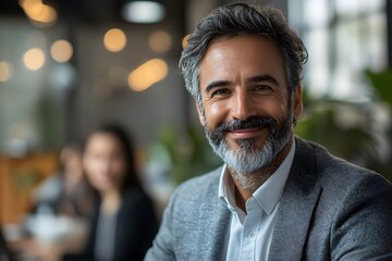 manager giving positive feedback to junior colleague