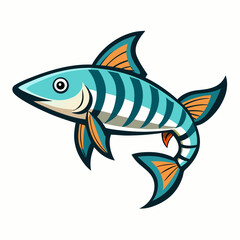 Fototapeta premium fish on a white background