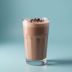 Yummy Chocolate Milkshake in a Chilled Glass